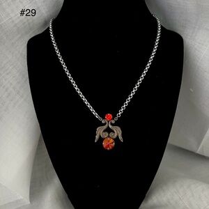 Retired Sabika Necklace From The Vintage Collection S13 Crystal Pendant